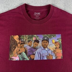Friday Ice Cube Smokey Bye Felicia T-Shirt‎ Men Large Maroon DGK Debo Rap Skate